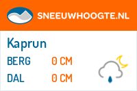 Recente sneeuwhoogte kaprun
